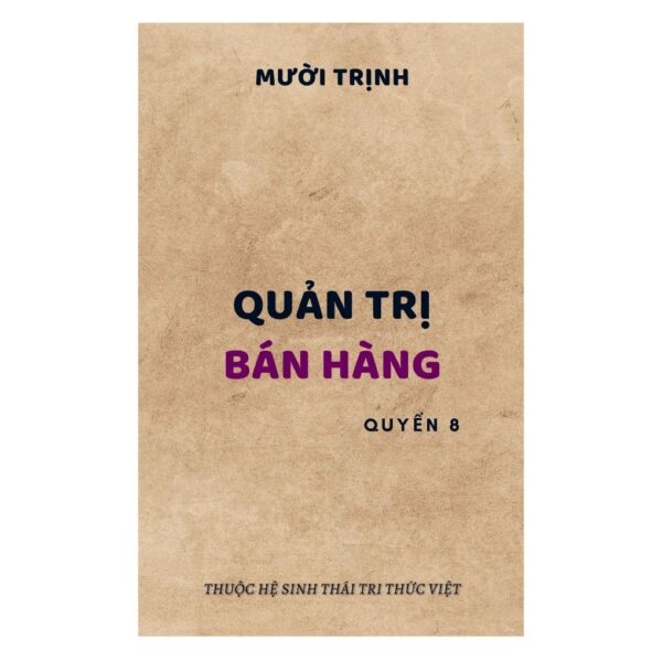 PTDN-08: QUẢN TRỊ BÁN HÀNG